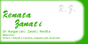 renata zanati business card