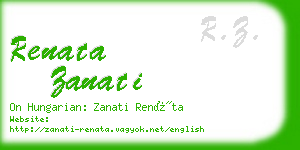 renata zanati business card
